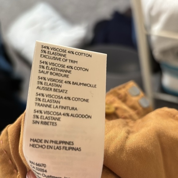 Anthropologie Honey Wide  Leg Cotton Blend Trousers - Picture 8 of 11